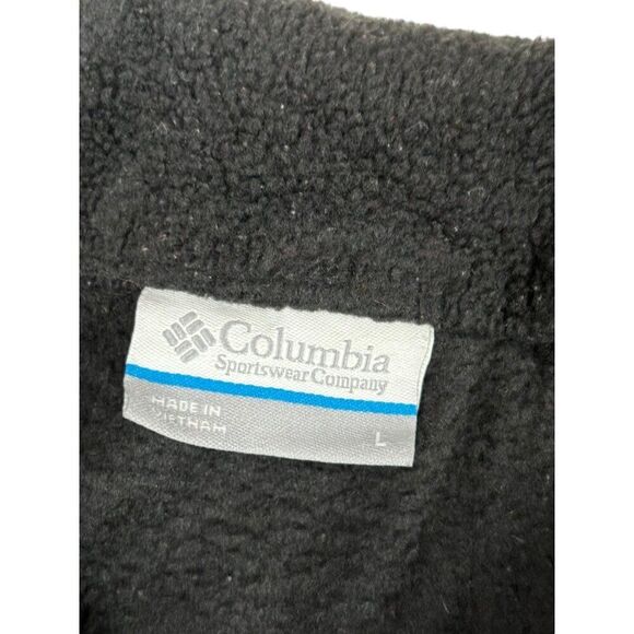 Columbia Womens Fleece Full-Zip Vest Size L Black Polyester - Picture 3 of 8